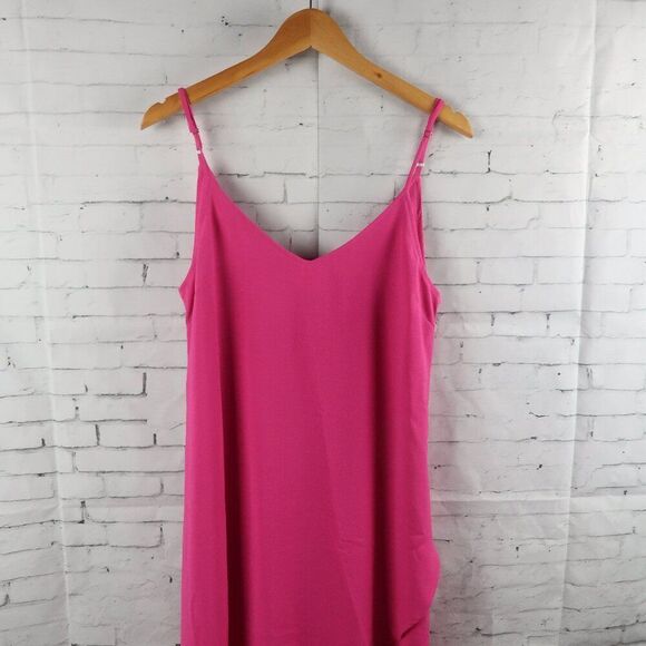 LULU'S SWEET SURPRISE PINK HIGH LOW MAXI DRESS WITH ADJUSTABLE STRAPS SIZE M - Picture 8 of 12